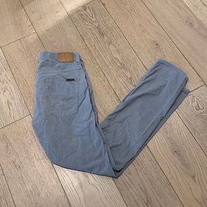 Nudie grey/light blue corduroy size 36 waist